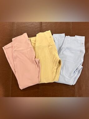 Lululemon High Rise Wunder Train Leggings Bundle of 3 - Size 4